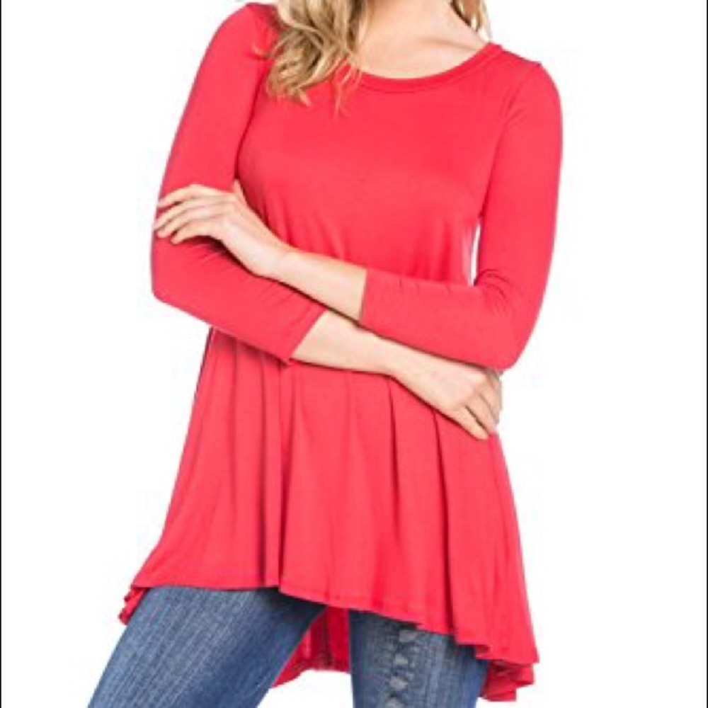 NIB Frumos Womens Tunic Loose Fit Long Sleeve Top